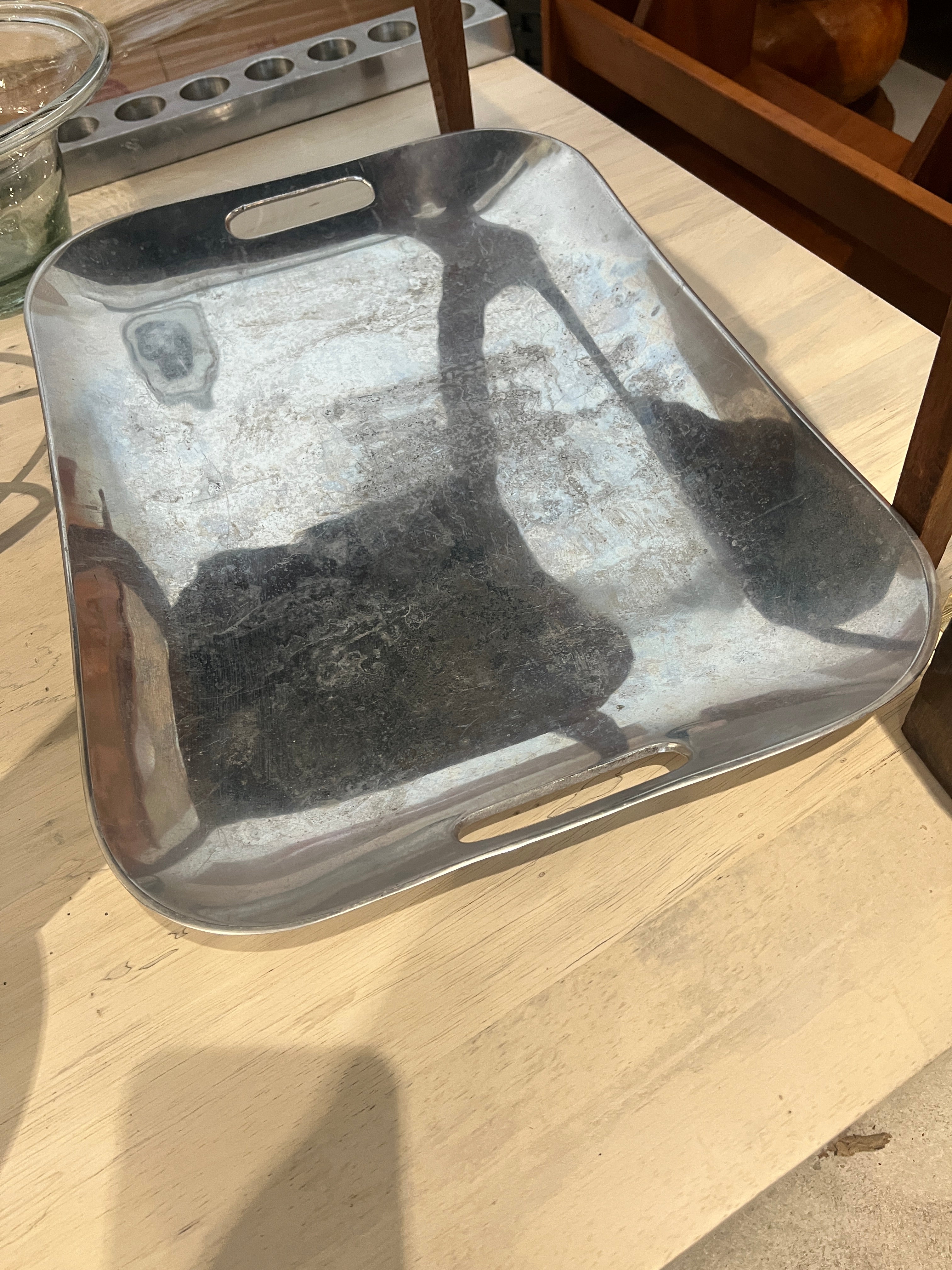 MEXICAN ALUMINUM SERVING TRAY