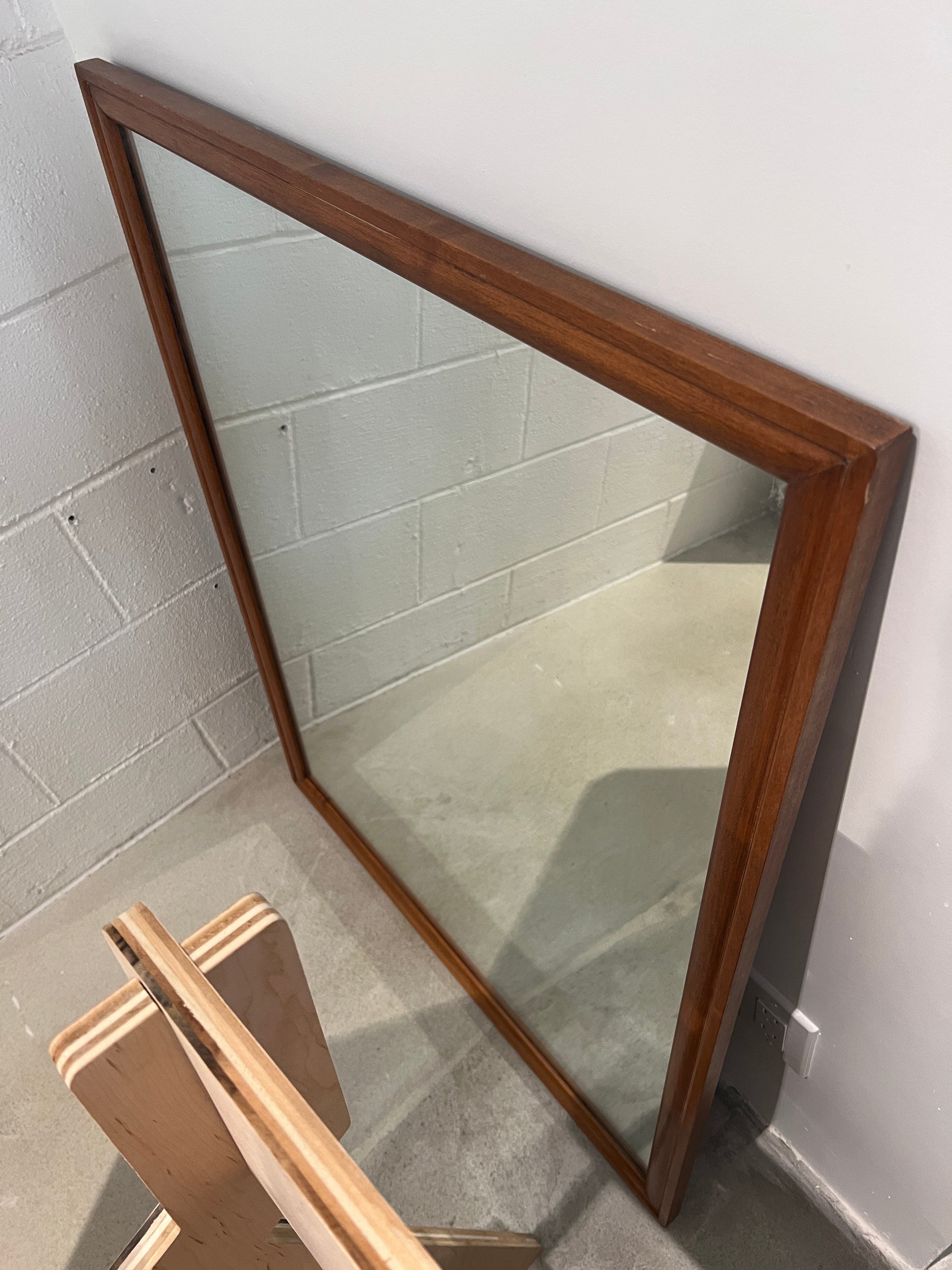 ELM WOOD FRAMED MIRROR